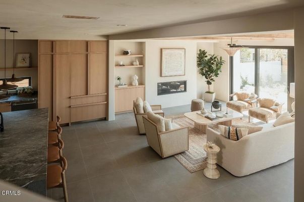 Fireplace, Interior, Living room, Pendant Lights