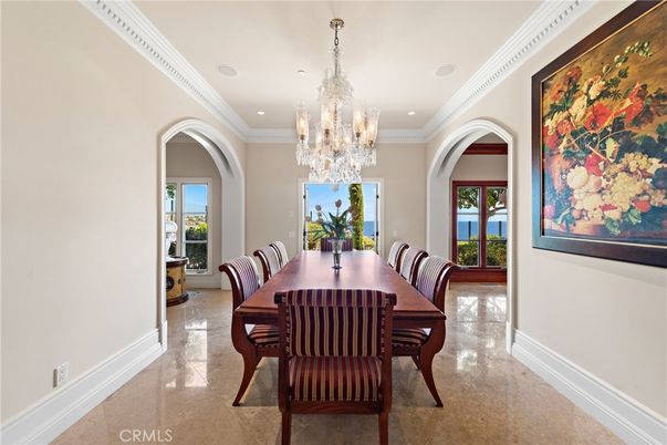 Chandelier, Dining room, Interior, Recessed Lighting
