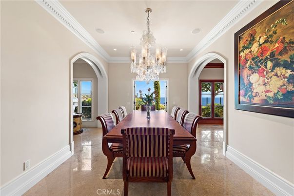 Chandelier, Dining room, Interior, Recessed Lighting