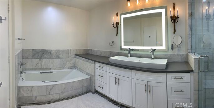 Bathroom, Dual Sink Vanities, Glass Shower, Interior