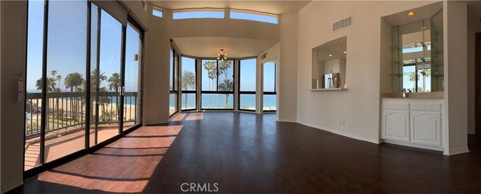 Chandelier, Empty room, Interior, Recessed Lighting, Wood Texture Flooring