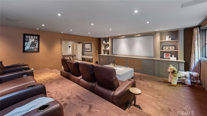 Home Theatre Room, Interior, Projection Screen, Recessed Lighting, Theatre Room