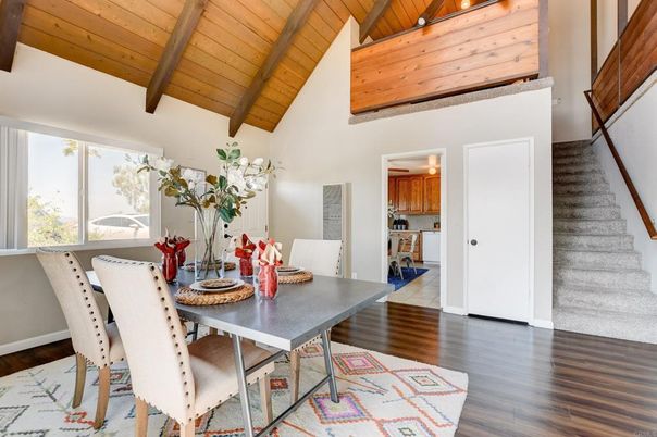 Dining room, Interior, Kitchen, Wooden Beams, Wooden Ceilings, Wood Texture Flooring