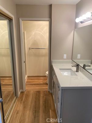 Bathroom, Dual Sink Vanities, Interior, Wood Texture Flooring
