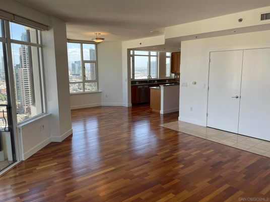 Empty room, Interior, Kitchen, Wood Texture Flooring