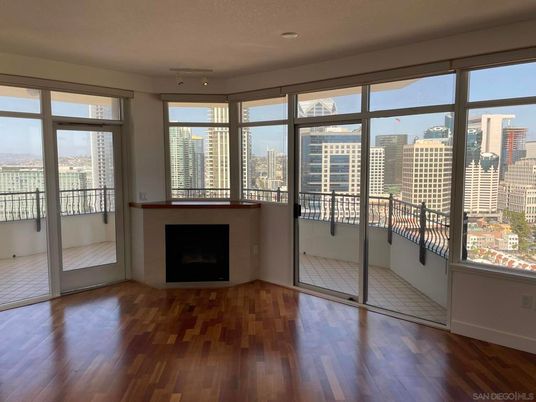 Empty room, Fireplace, Interior, Wood Texture Flooring