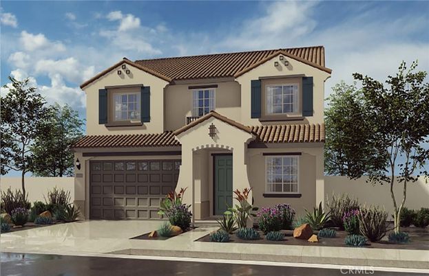 Attached, Exterior, Facade, Spanish Mediterranean