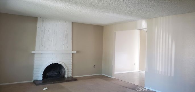 Empty room, Fireplace, Interior