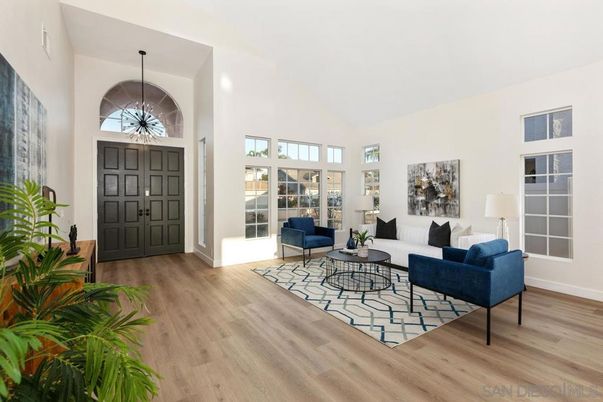 Interior, Living room, Pendant Lights, Wood Texture Flooring