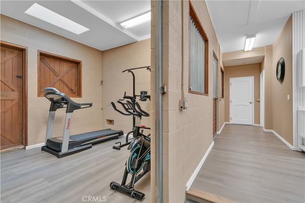 Fitness Equipment, Interior, Wood Texture Flooring