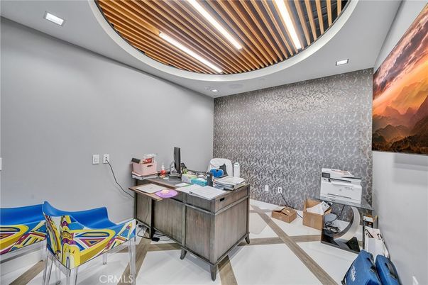 Home Office, Interior, Recessed Lighting
