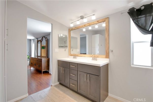 Bathroom, Dual Sink Vanities, Interior, Wood Texture Flooring