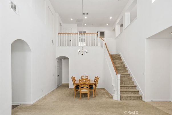 Dining room, Interior, Recessed Lighting