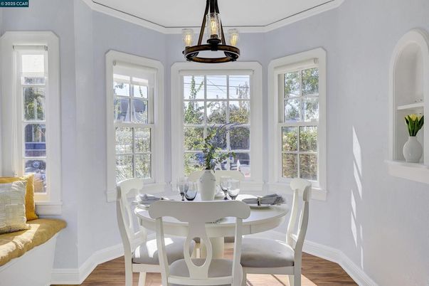 Dining room, Interior, Wood Texture Flooring