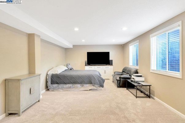 Bedroom, Interior, Recessed Lighting
