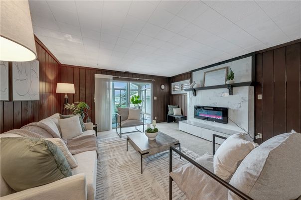 Fireplace, Interior, Living room, Wooden Walls