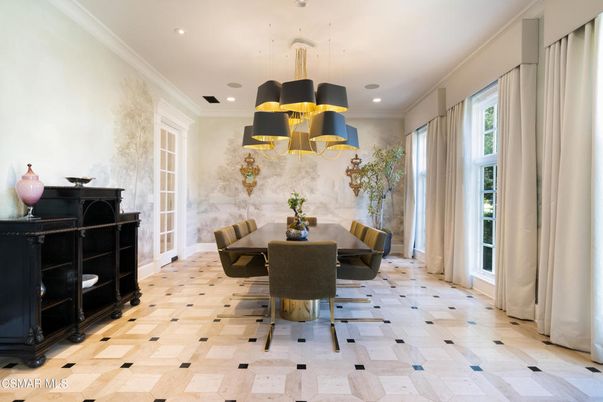 Dining room, Interior, Pendant Lights, Recessed Lighting