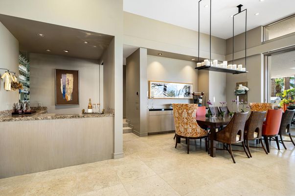 Dining room, Interior, Pendant Lights, Recessed Lighting