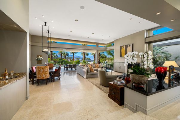 Dining room, Interior, Living room, Pendant Lights, Recessed Lighting