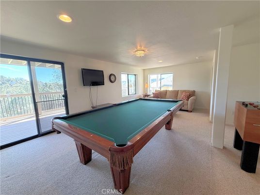 Billiard Table, Game Room, Interior, Recessed Lighting