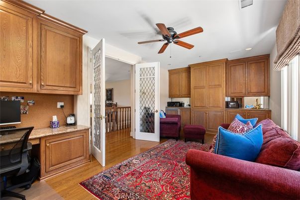 Home Office, Interior, Kitchen, Living room, Recessed Lighting, Wood Texture Flooring