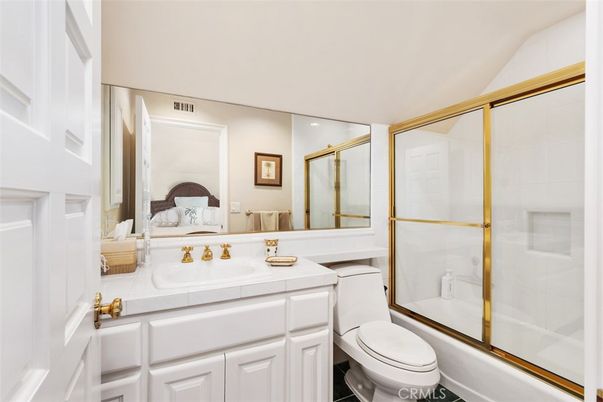 Bathroom, Bedroom, Glass Shower, Interior, Tile Countertops