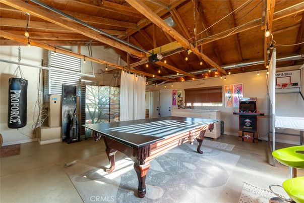 Game Room, Interior, Wooden Beams