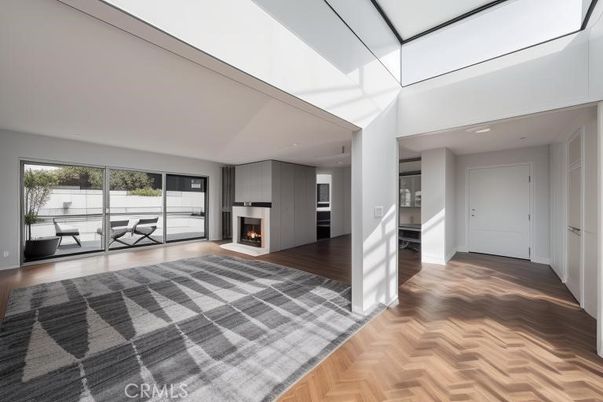 Fireplace, Interior, Wood Texture Flooring