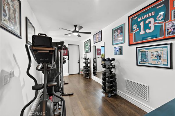 Fitness Equipment, Interior, Wood Texture Flooring