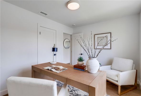 Home Office, Interior, Wood Texture Flooring