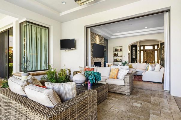 Fireplace, Interior, Living room, Recessed Lighting