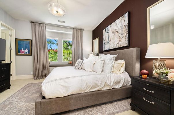 Bedroom, Interior, Pendant Lights