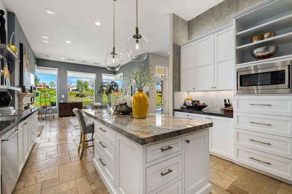 Dining room, Interior, Kitchen, Pendant Lights, Recessed Lighting, Stainless Steel Appliances