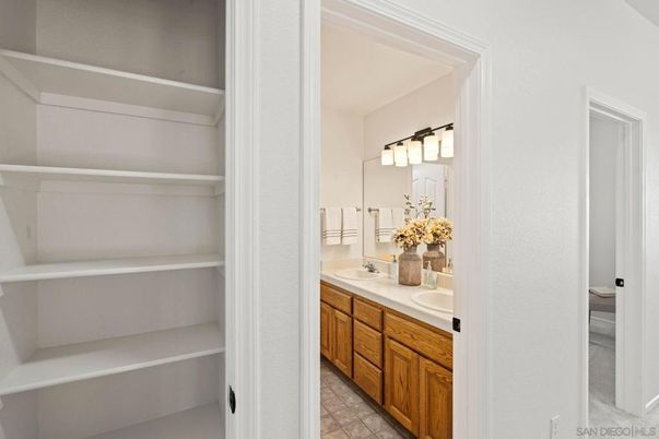 Bathroom, Dual Sink Vanities, Interior, Walk-in Closets