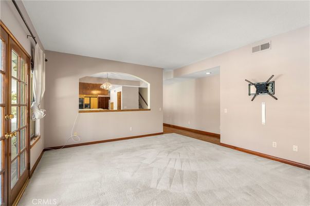 Chandelier, Empty room, Interior