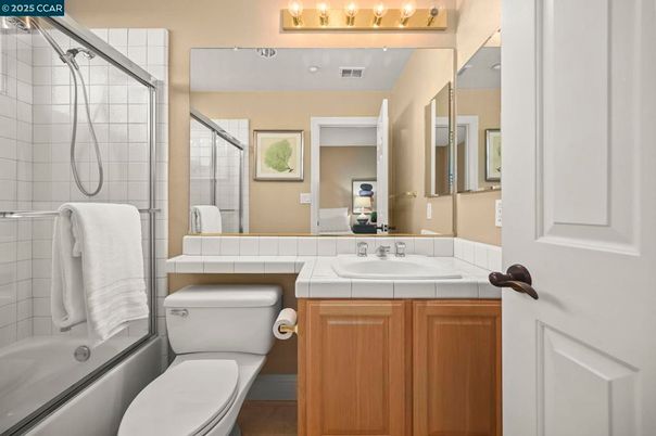 Bathroom, Glass Shower, Interior, Tile Countertops