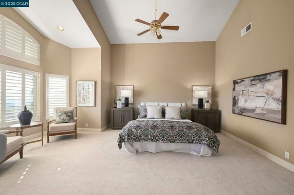 Bedroom, Interior, Recessed Lighting