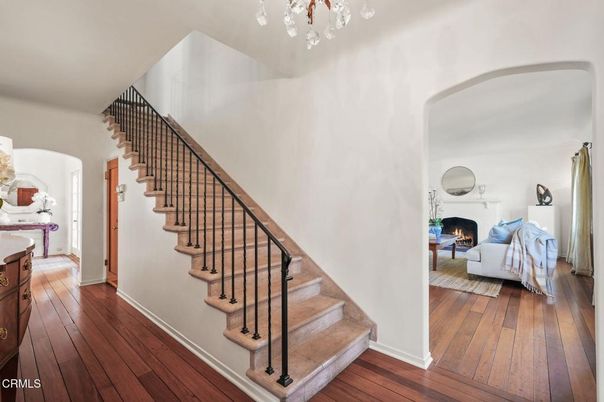 Bedroom, Chandelier, Interior, Wood Texture Flooring
