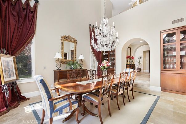 Chandelier, Dining room, Interior, Recessed Lighting
