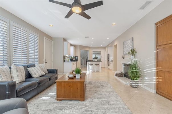 Fireplace, Interior, Living room, Recessed Lighting