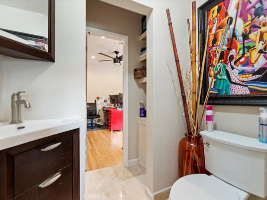 Bathroom, Interior, Recessed Lighting, Wood Texture Flooring