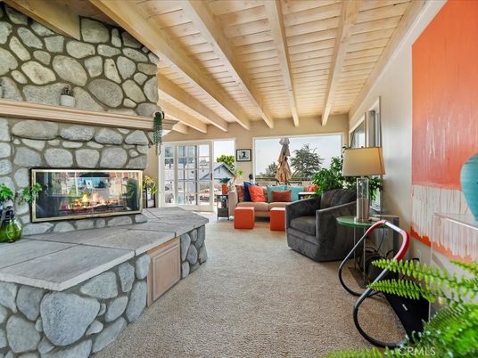 Fireplace, Interior, Living room, Stone Walls, Wooden Ceilings