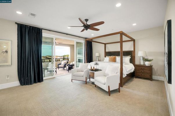 Bedroom, Interior, Recessed Lighting