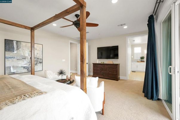 Bedroom, Interior, Recessed Lighting