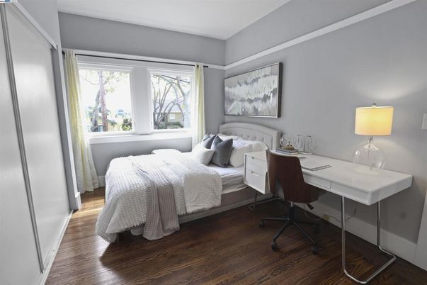 Bedroom, Home Office, Interior, Wood Texture Flooring