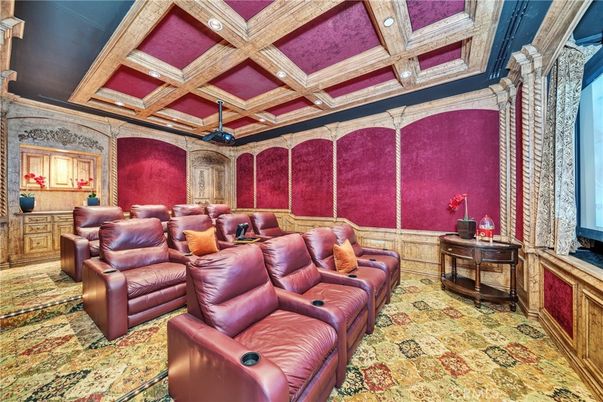Home Theatre Room, Interior, Recessed Lighting, Theatre Room