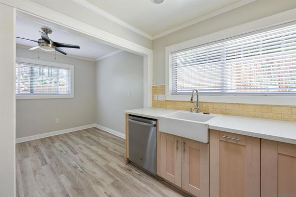 Interior, Kitchen, Wood Texture Flooring