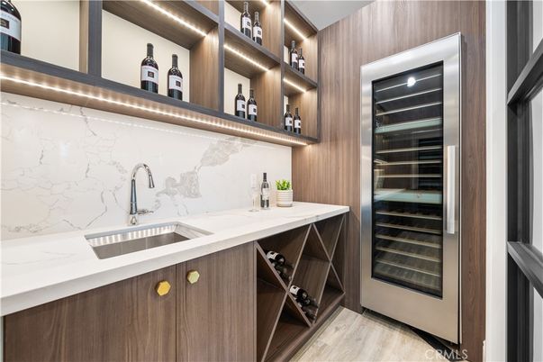 Interior, Marble Walls, Wine Storage, Wood Texture Flooring