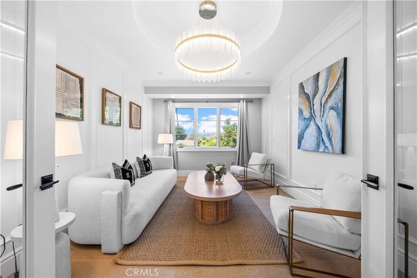Interior, Living room, Pendant Lights, Wood Texture Flooring