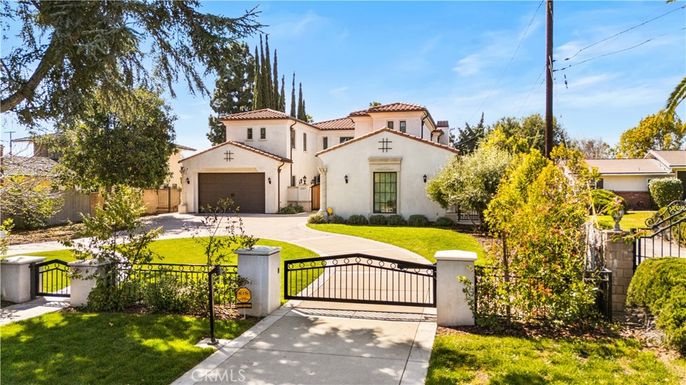Attached, Backyard, Exterior, Facade, Spanish Mediterranean